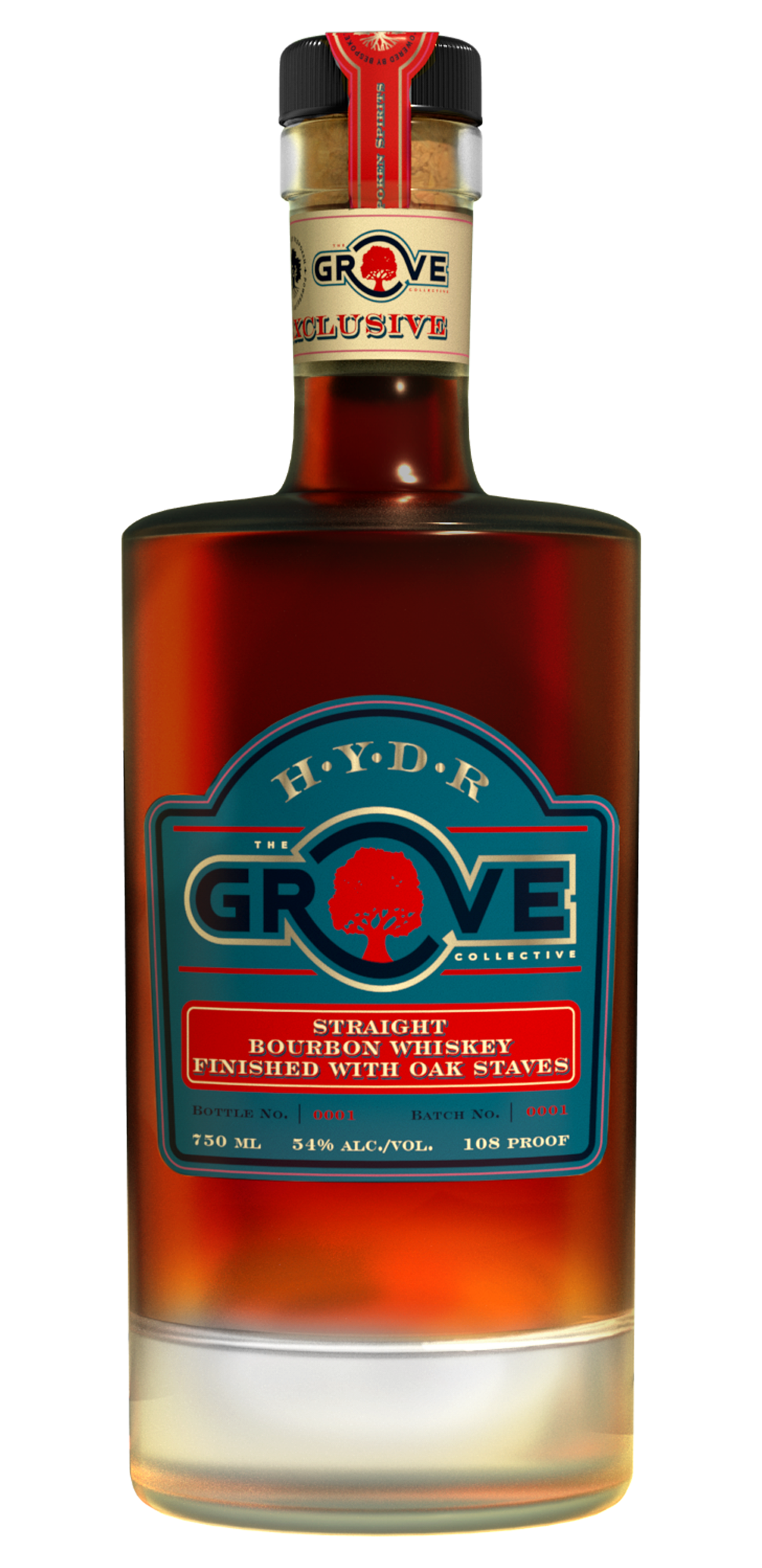 The Grove Bourbon Victory Bottle