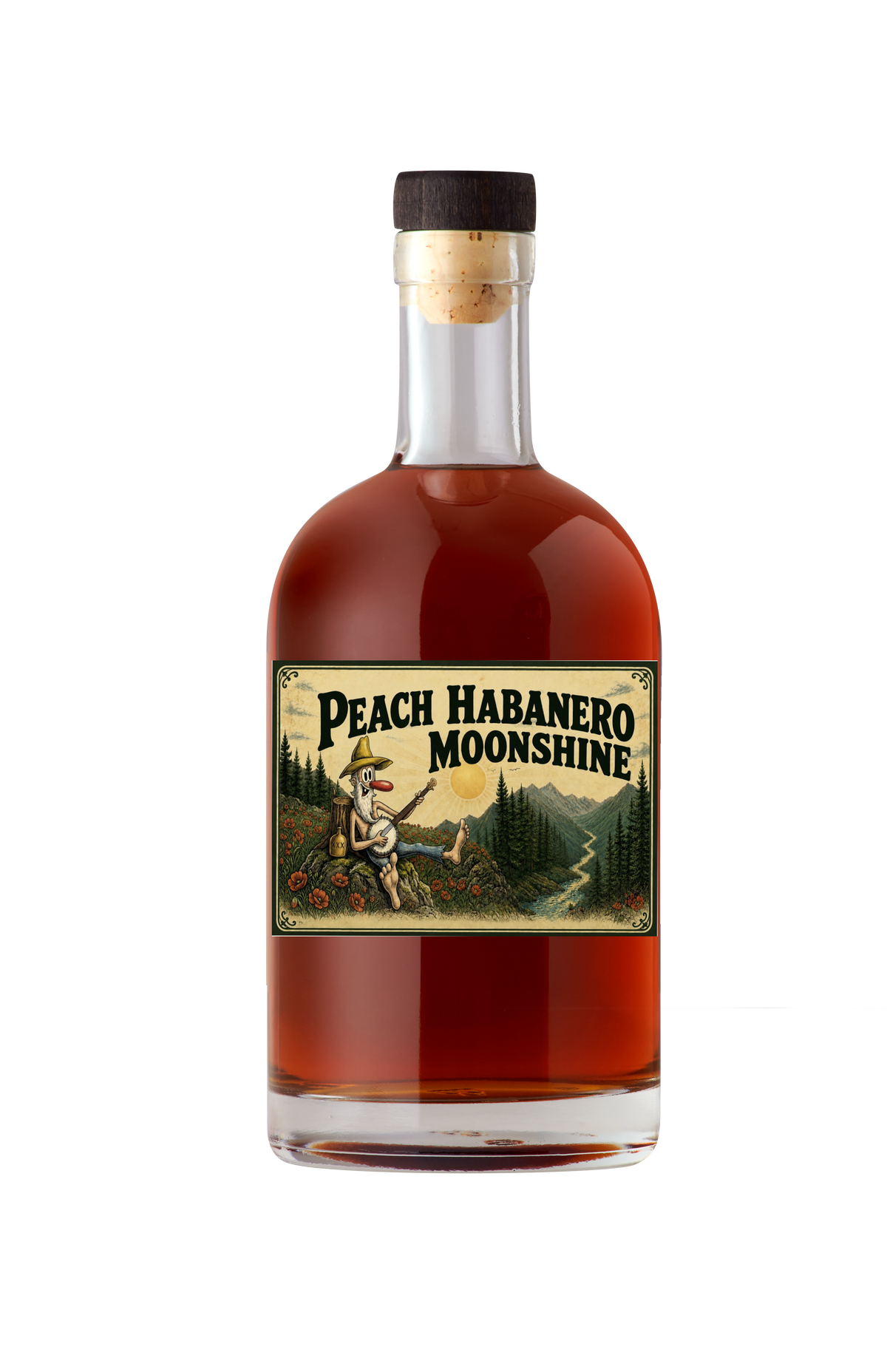 Poppy Mountain Peach Habanero Moonshine
